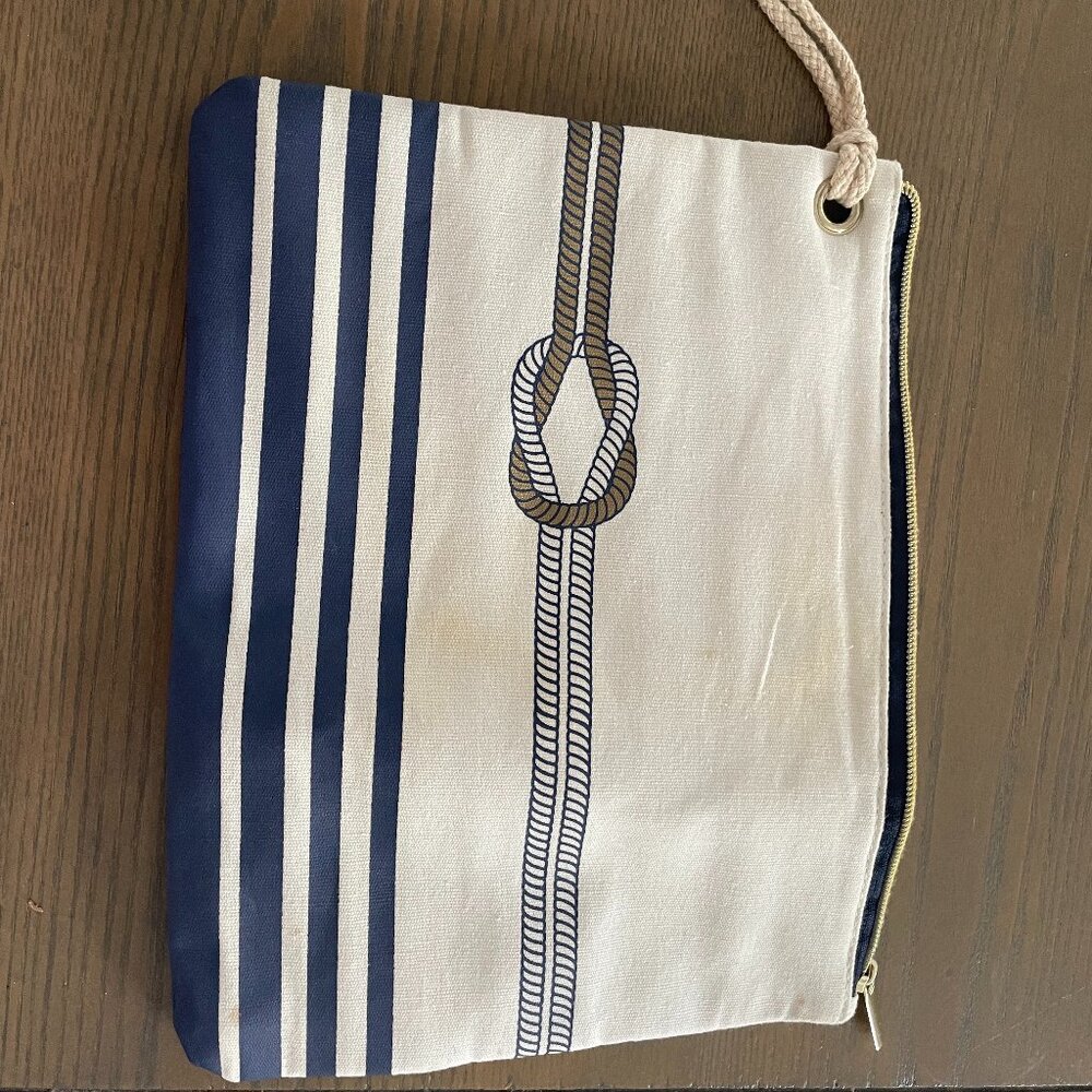 Charming Charlie Nautical Makeup Bag